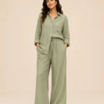 Sage Green Relaxed Linen Co-ord Set