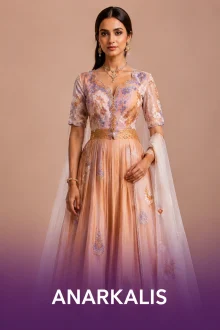 Elegant Anarkali fashion portrait
